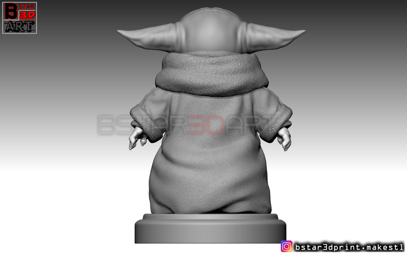 Yoda Baby - Mandalorian Star wars - High quality  3D Print 282509