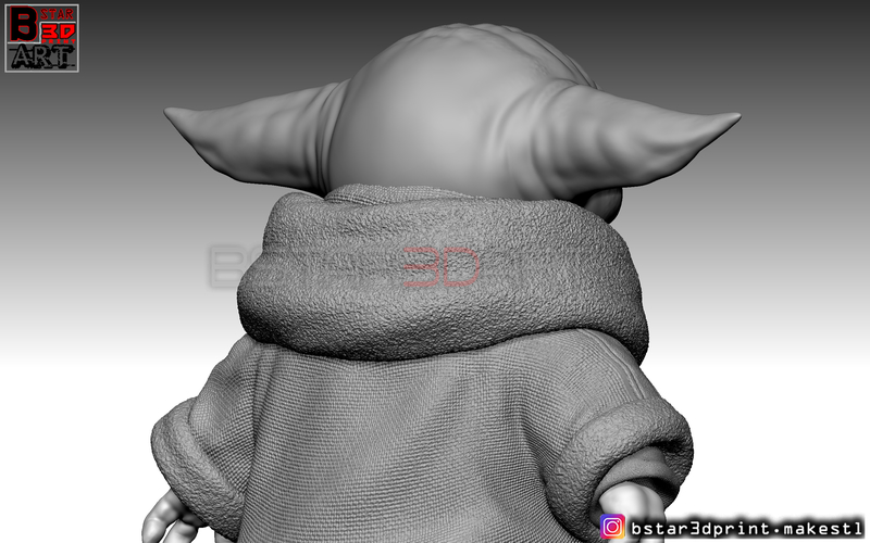 Yoda Baby - Mandalorian Star wars - High quality  3D Print 282515