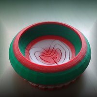 Multicolour tray and vase - Thumbnail 1