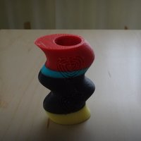 Multicolour tray and vase - Thumbnail 2