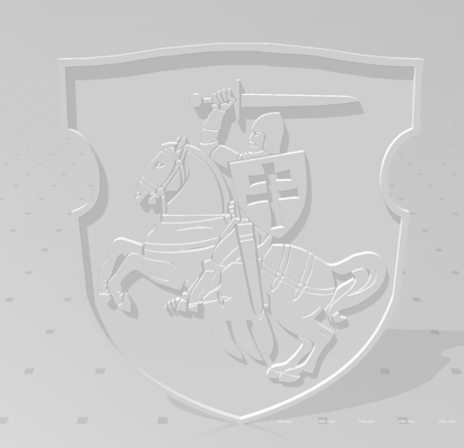 National emblem of Belarus "Pahonya" (Беларускі герб Пагоня) 3D Print 282565