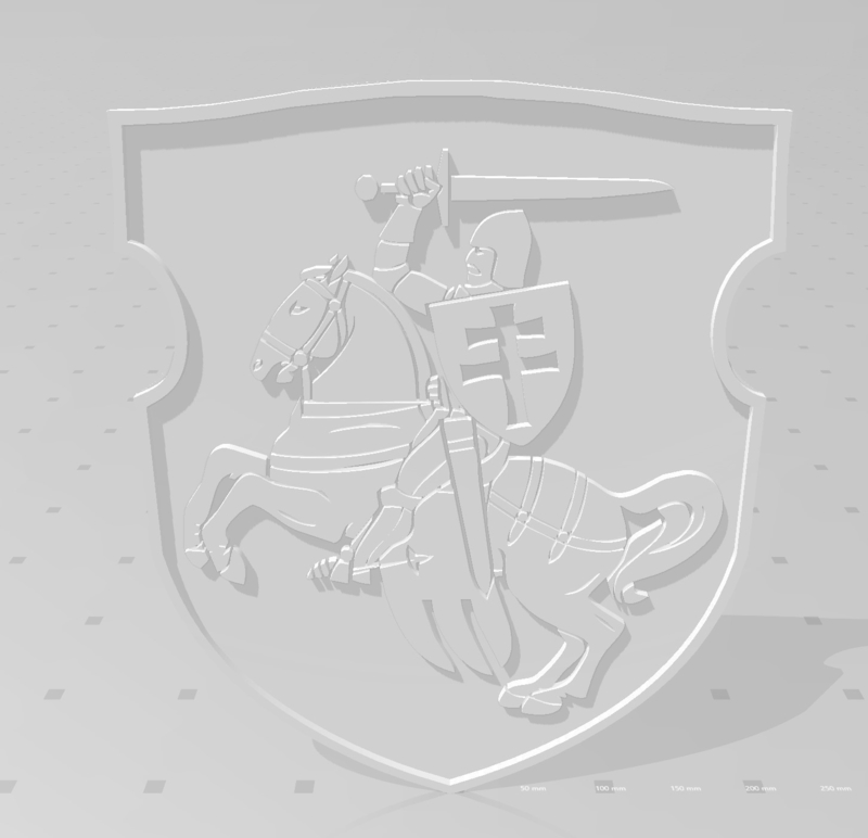 National emblem of Belarus "Pahonya" (Беларускі герб Пагоня)