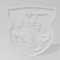 Small National emblem of Belarus "Pahonya" (Беларускі герб Пагоня) 3D Printing 282565