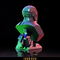 ironman bust - 3D print model - Thumbnail 4