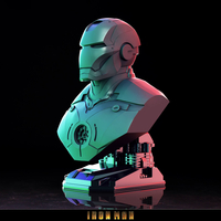 ironman bust - 3D print model - Thumbnail 5