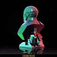 ironman bust - 3D print model - Thumbnail 7