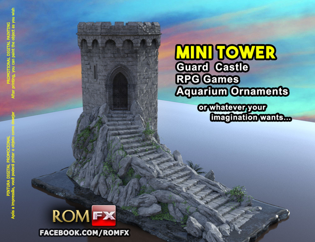 Mini Tower Guard Castle 3D Print 282735