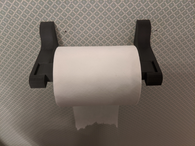 Print In Place Quick-Change Toilet Paper / Paper Towel Holder 3D Print 282828