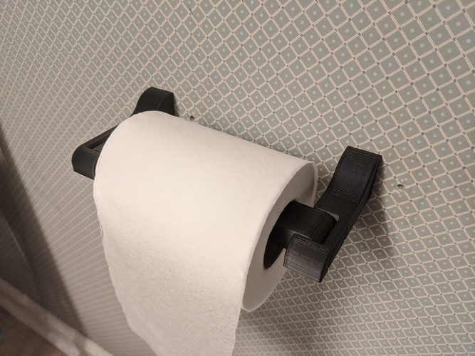Print In Place Quick-Change Toilet Paper / Paper Towel Holder 3D Print 282830