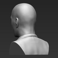 Zinedine Zidane bust 3D printing ready stl obj formats - Thumbnail 5