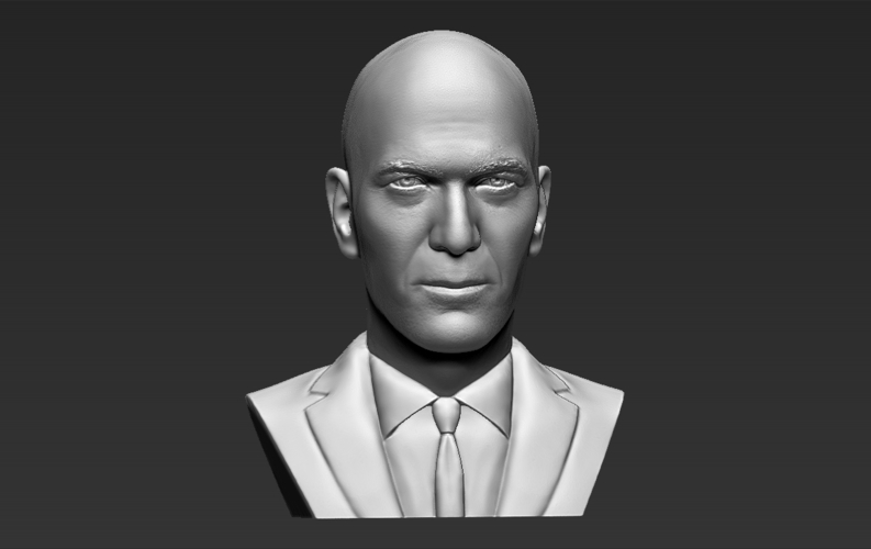 Zinedine Zidane bust 3D printing ready stl obj formats 3D Print 282893