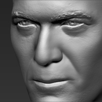 Zinedine Zidane bust 3D printing ready stl obj formats - Thumbnail 17