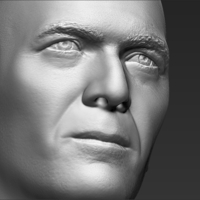 Zinedine Zidane bust 3D printing ready stl obj formats - Thumbnail 18
