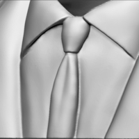 Zinedine Zidane bust 3D printing ready stl obj formats - Thumbnail 22