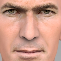 Zinedine Zidane bust ready for full color 3D printing - Thumbnail 9