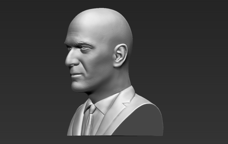 Zinedine Zidane bust ready for full color 3D printing 3D Print 282919