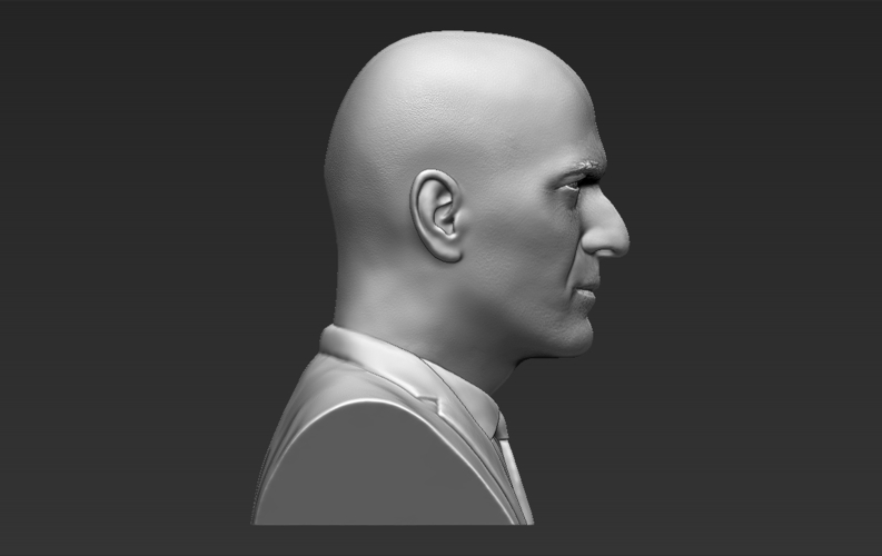 Zinedine Zidane bust ready for full color 3D printing 3D Print 282920