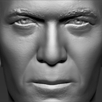 Zinedine Zidane bust ready for full color 3D printing - Thumbnail 15
