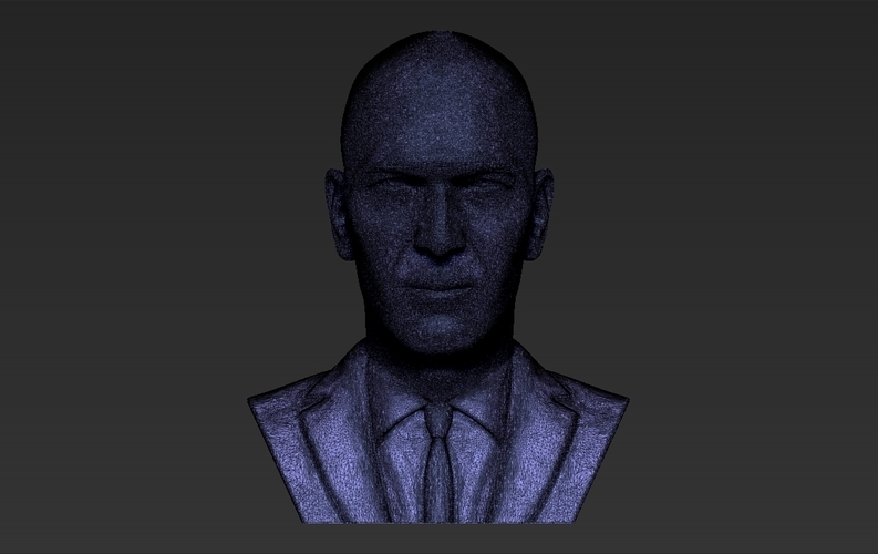Zinedine Zidane bust ready for full color 3D printing 3D Print 282923