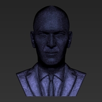 Zinedine Zidane bust ready for full color 3D printing - Thumbnail 16