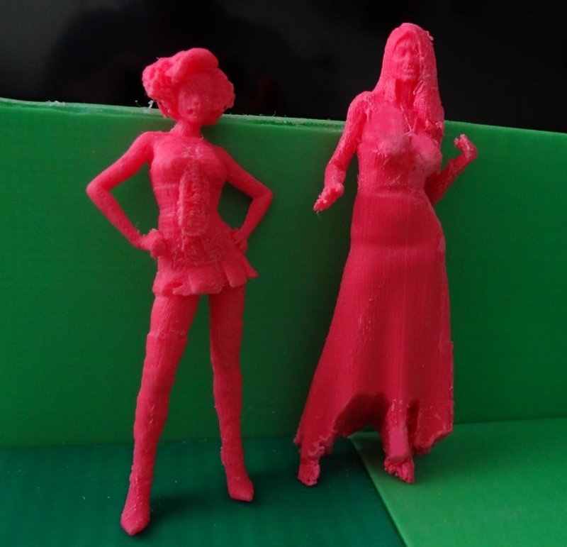 Sculptures of Barbie and Cinderella