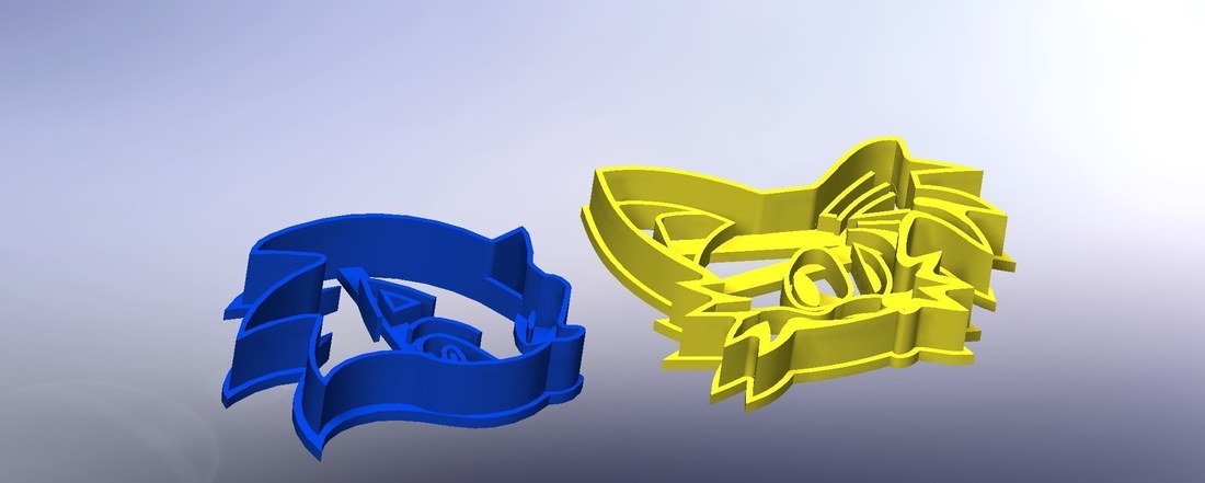 Sonic and fox-Cookie cutters-60 (Free) 3D Print 282942