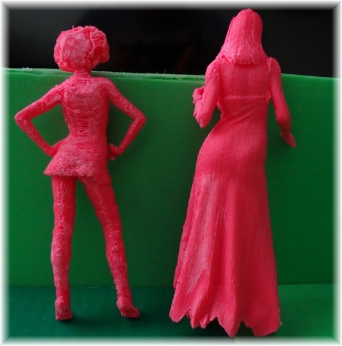 Sculptures of Barbie and Cinderella 3D Print 28295