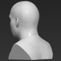 Ronaldo Nazario Brazil bust 3D printing ready stl obj formats - Thumbnail 5