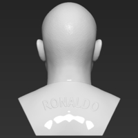 Ronaldo Nazario Brazil bust 3D printing ready stl obj formats - Thumbnail 6