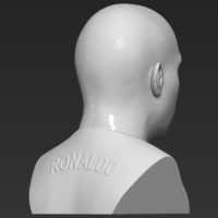 Ronaldo Nazario Brazil bust 3D printing ready stl obj formats - Thumbnail 7