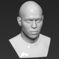 Ronaldo Nazario Brazil bust 3D printing ready stl obj formats - Thumbnail 11