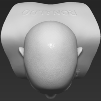 Ronaldo Nazario Brazil bust 3D printing ready stl obj formats - Thumbnail 14