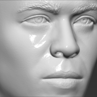 Ronaldo Nazario Brazil bust 3D printing ready stl obj formats - Thumbnail 16