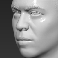 Ronaldo Nazario Brazil bust 3D printing ready stl obj formats - Thumbnail 17