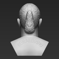 Ronaldinho bust 3D printing ready stl obj formats - Thumbnail 8