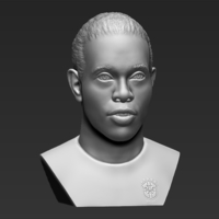 Ronaldinho bust 3D printing ready stl obj formats - Thumbnail 13