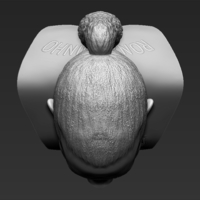 Ronaldinho bust 3D printing ready stl obj formats - Thumbnail 17