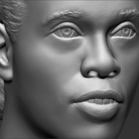 Ronaldinho bust 3D printing ready stl obj formats - Thumbnail 19