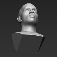 Ronaldinho bust 3D printing ready stl obj formats - Thumbnail 23