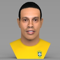 Small Ronaldinho bust ready for full color 3D printing 3D Printing 282993