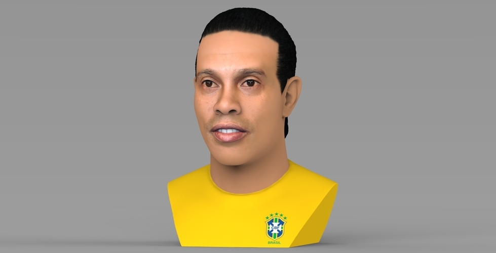 Ronaldinho bust ready for full color 3D printing 3D Print 282994