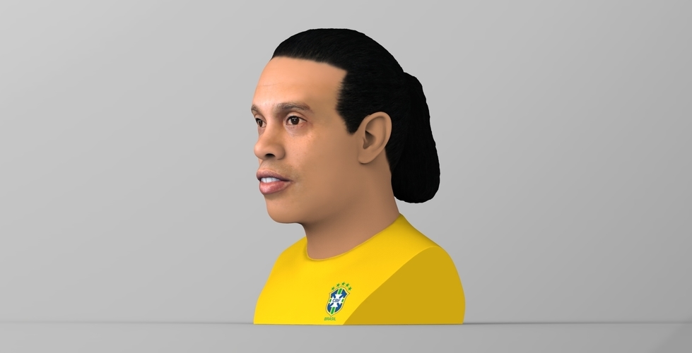 Ronaldinho bust ready for full color 3D printing 3D Print 282995
