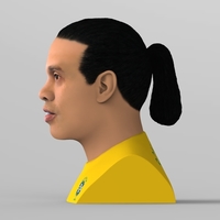 Ronaldinho bust ready for full color 3D printing - Thumbnail 4