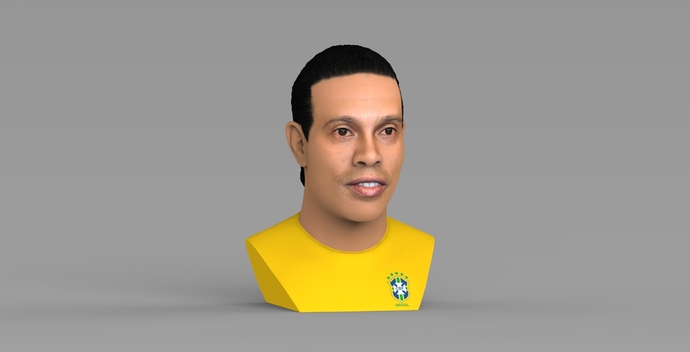 Ronaldinho bust ready for full color 3D printing 3D Print 282997