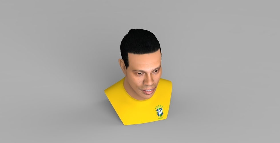 Ronaldinho bust ready for full color 3D printing 3D Print 282998