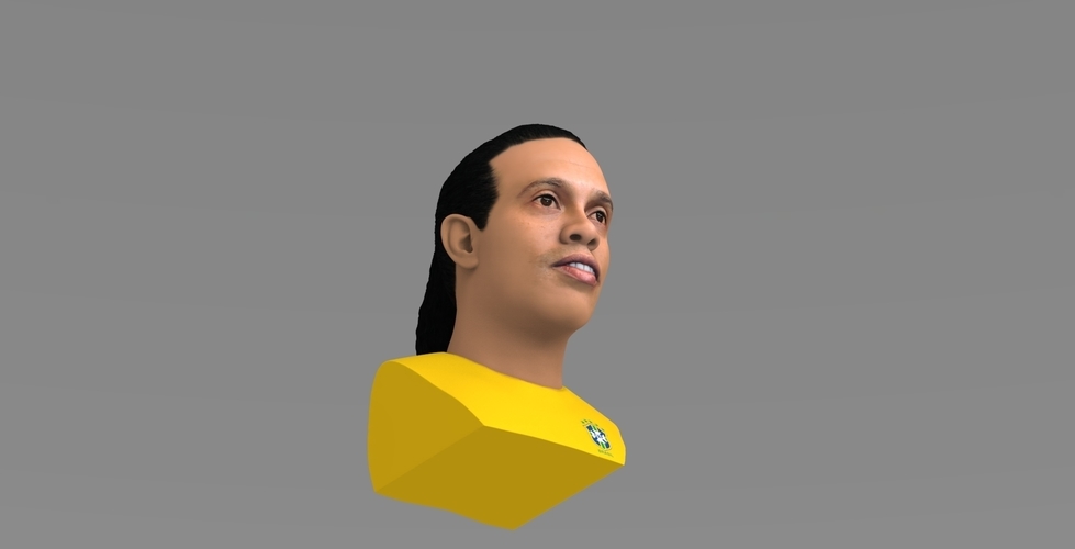 Ronaldinho bust ready for full color 3D printing 3D Print 283000