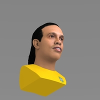 Ronaldinho bust ready for full color 3D printing - Thumbnail 8