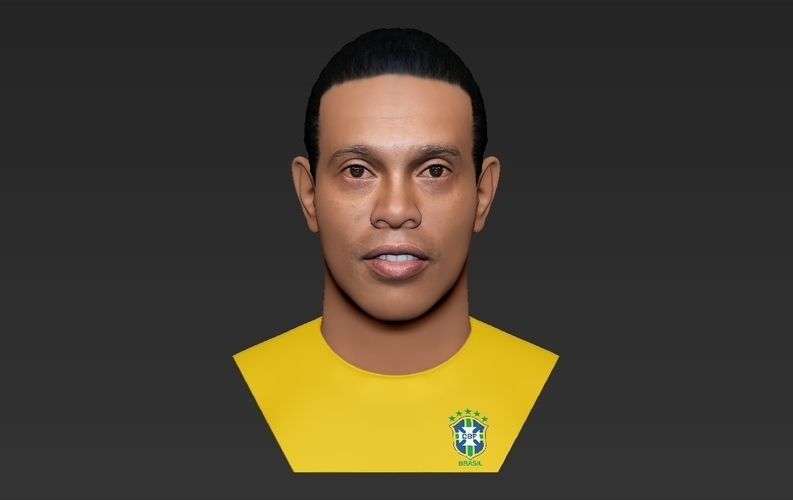 Ronaldinho bust ready for full color 3D printing 3D Print 283001