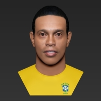 Ronaldinho bust ready for full color 3D printing - Thumbnail 9