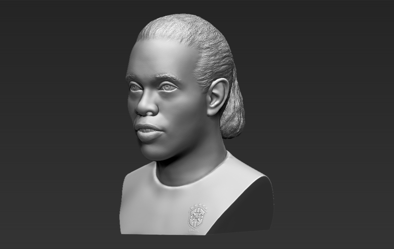 Ronaldinho bust ready for full color 3D printing 3D Print 283004